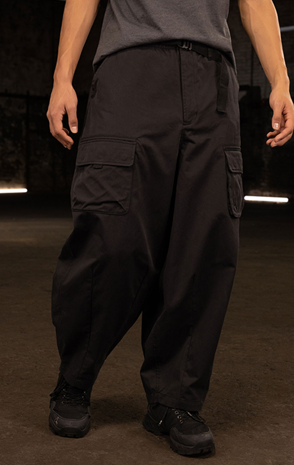 Брюки-карго ALPHA INDUSTRIES OVERSIZED TACTICAL PANT FW 24/25 black 