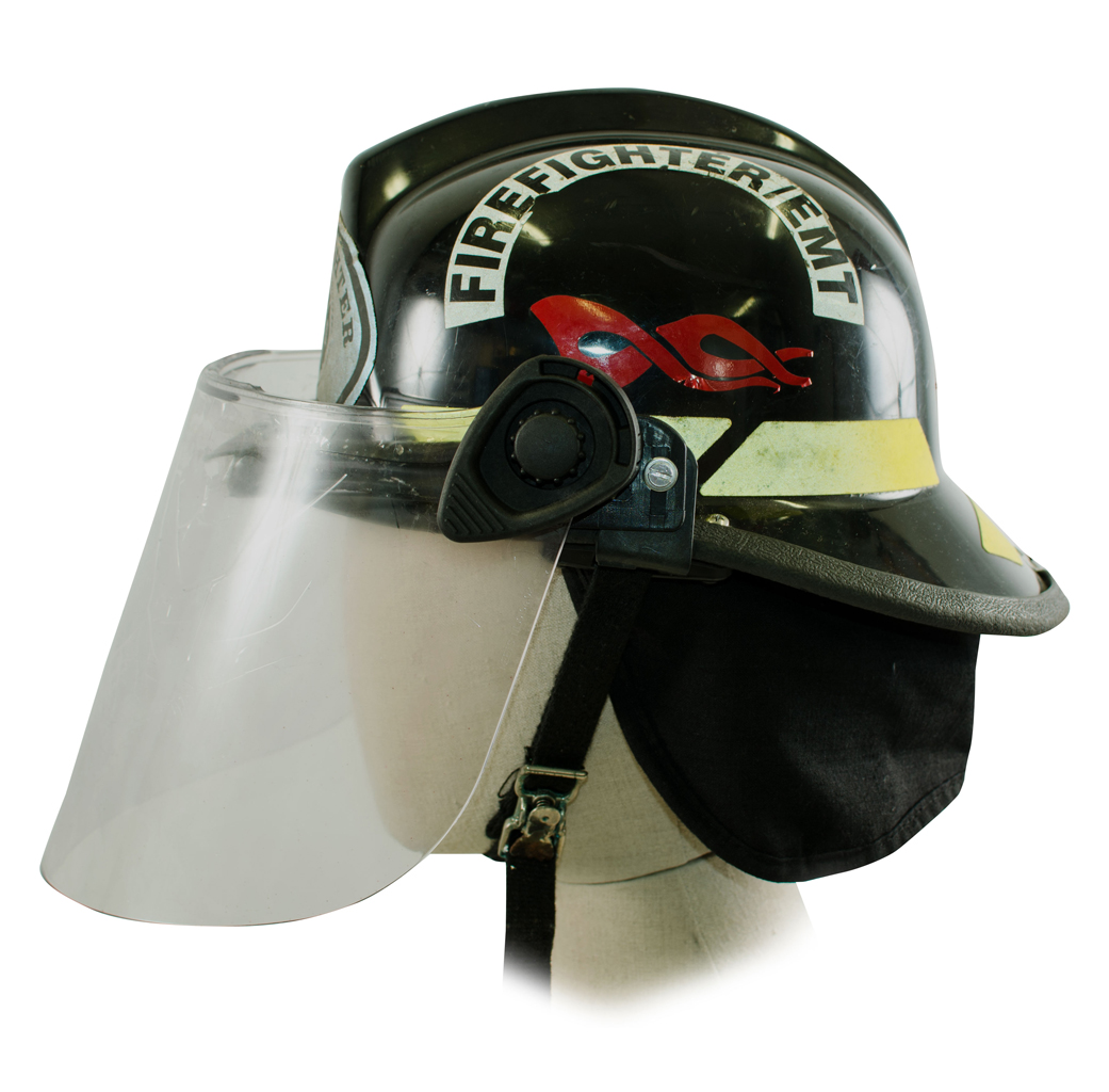 Шлем пожарный black б/у США