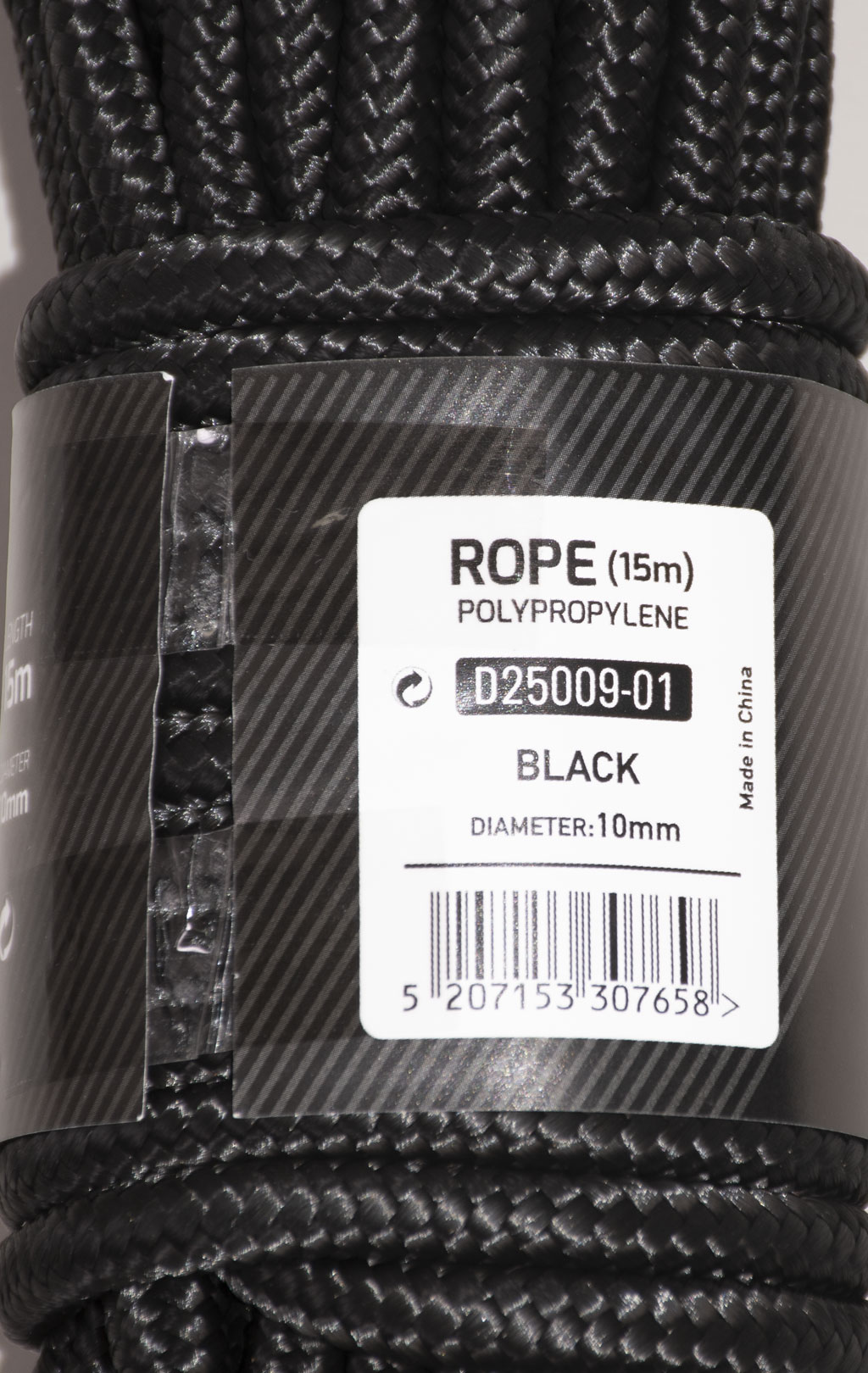 Шнур многоцелевой Pentagon/Tac-Maven MULTI PURPOSE ROPE полипропилен 15 м. black D25009 