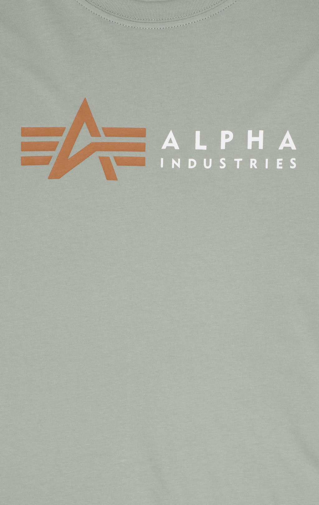 Футболка ALPHA INDUSTRIES ALPHA LABEL TEE dusty green 