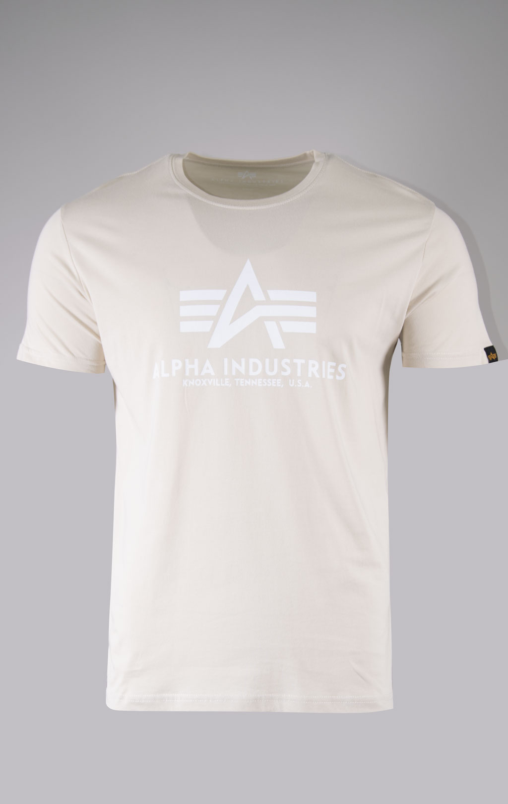 Футболка ALPHA INDUSTRIES BASIC T jet stream white/white 