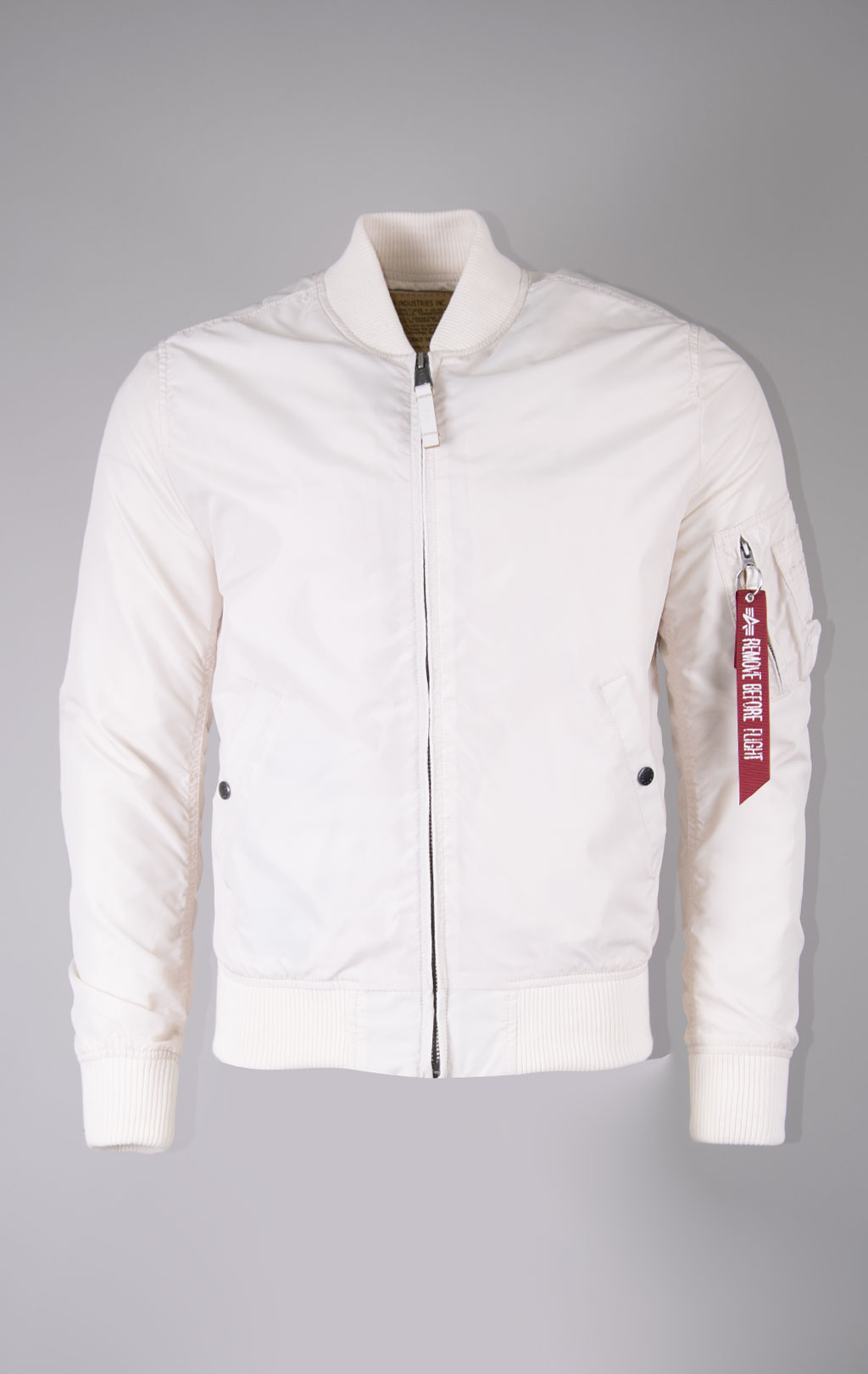 Ветровка-бомбер ALPHA INDUSTRIES TT MA-1 jet stream white 