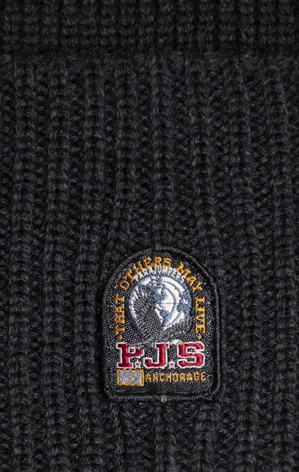 Шапка вязаная PARAJUMPERS STREET HAT FW 24/25 black melange 