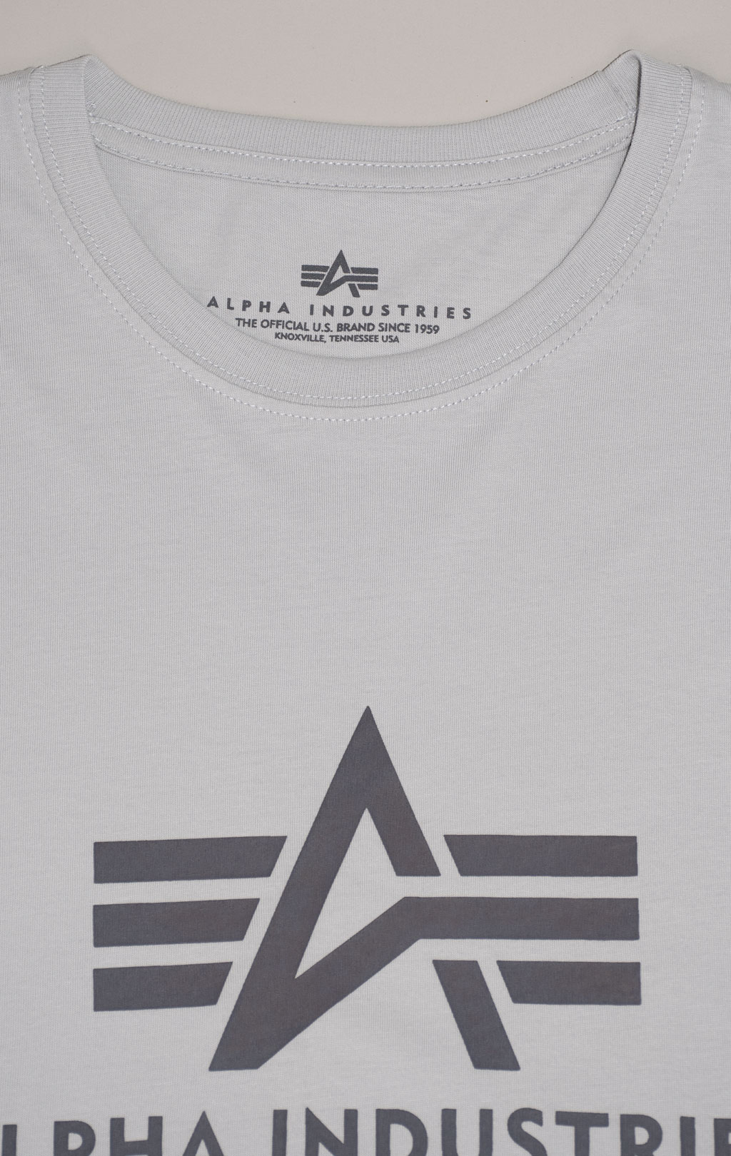 Футболка ALPHA INDUSTRIES BASIC T pastel grey 