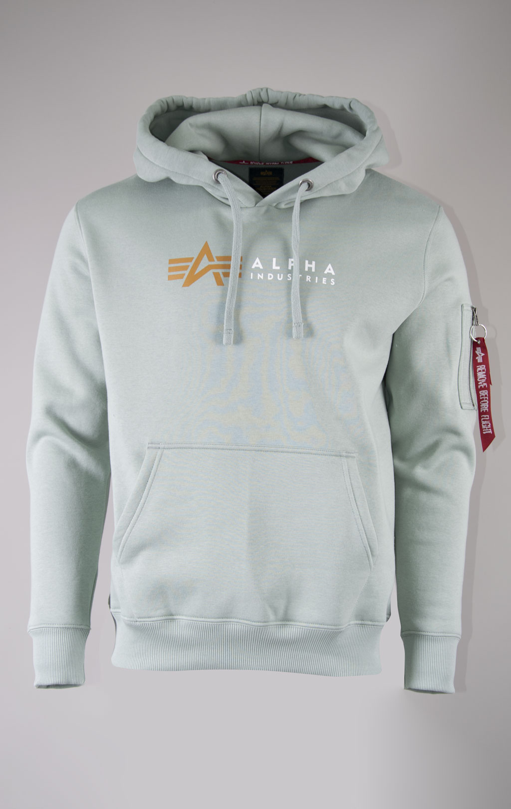 Толстовка ALPHA INDUSTRIES ALPHA LABEL HOODY dusty green 