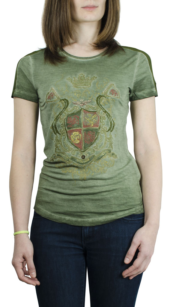 Женская футболка AERONAUTICA MILITARE verde (TS 1323) 