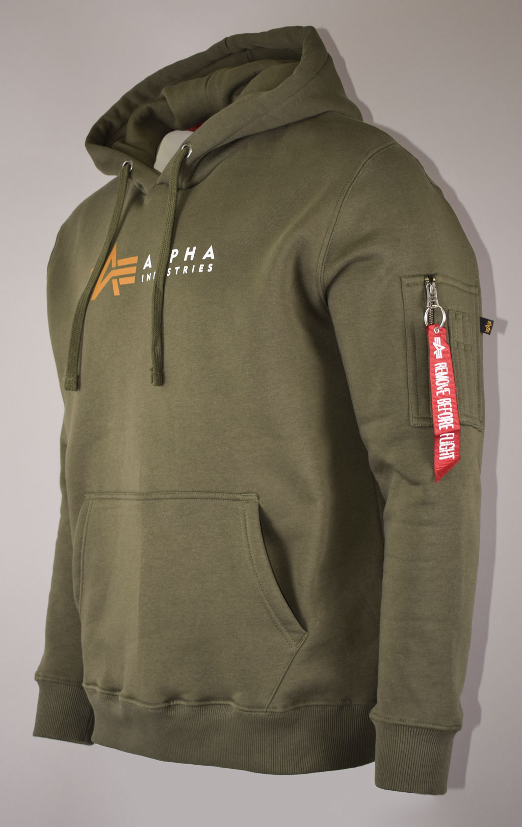 Толстовка ALPHA INDUSTRIES ALPHA LABEL HOODY dark olive 