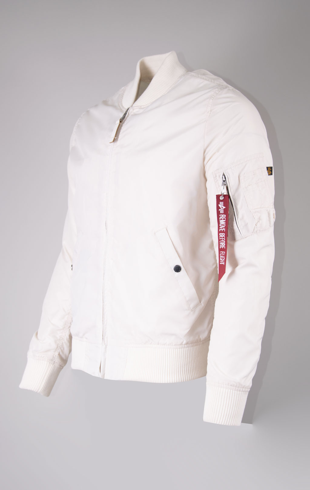 Ветровка-бомбер ALPHA INDUSTRIES TT MA-1 jet stream white 