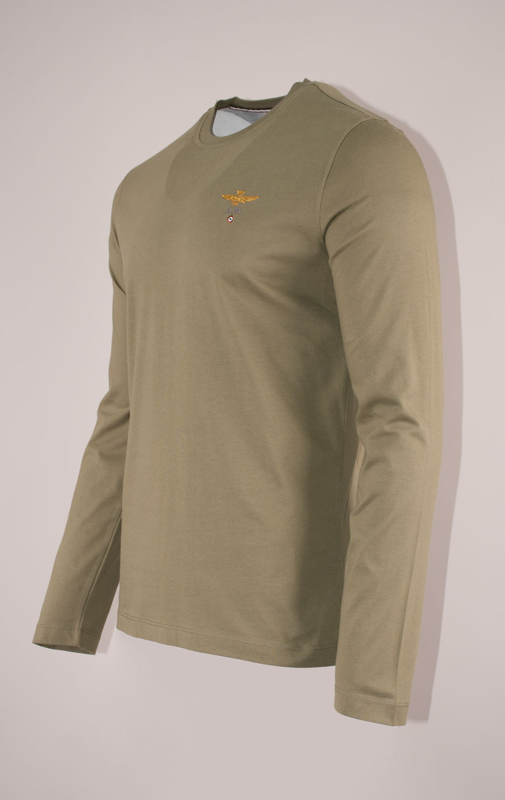 Лонгслив AERONAUTICA MILITARE big size FW 24/25/TR green (TS 2390) 