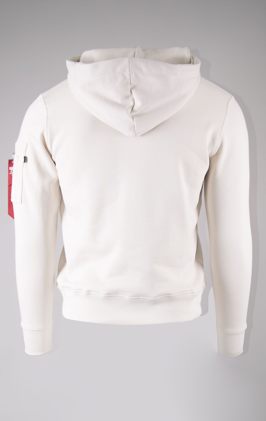 Толстовка ALPHA INDUSTRIES FRONT PRINT HOODY jet stream white 