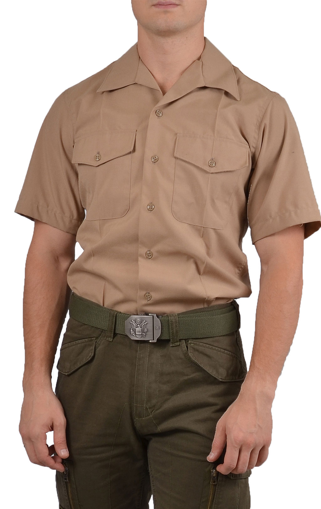 Рубашка USMC короткий рукав khaki США