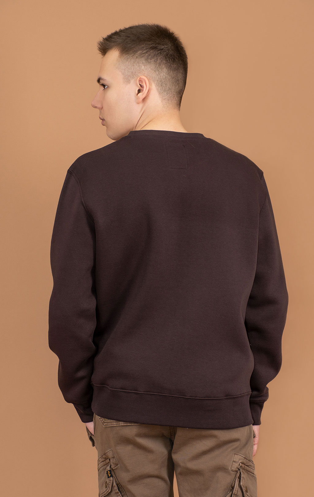 Свитшот ALPHA INDUSTRIES BASIC SWEATER hunter brown 