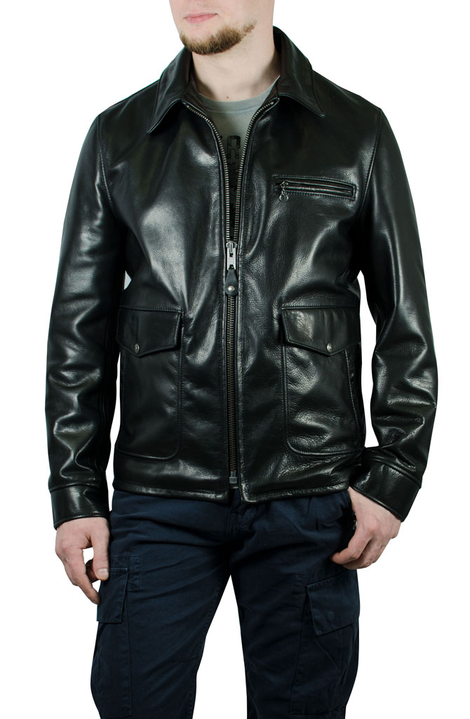 Куртка SCHOTT NYC TOUCH LEATHER DELIVERY JCT 27 кожа black (573) 