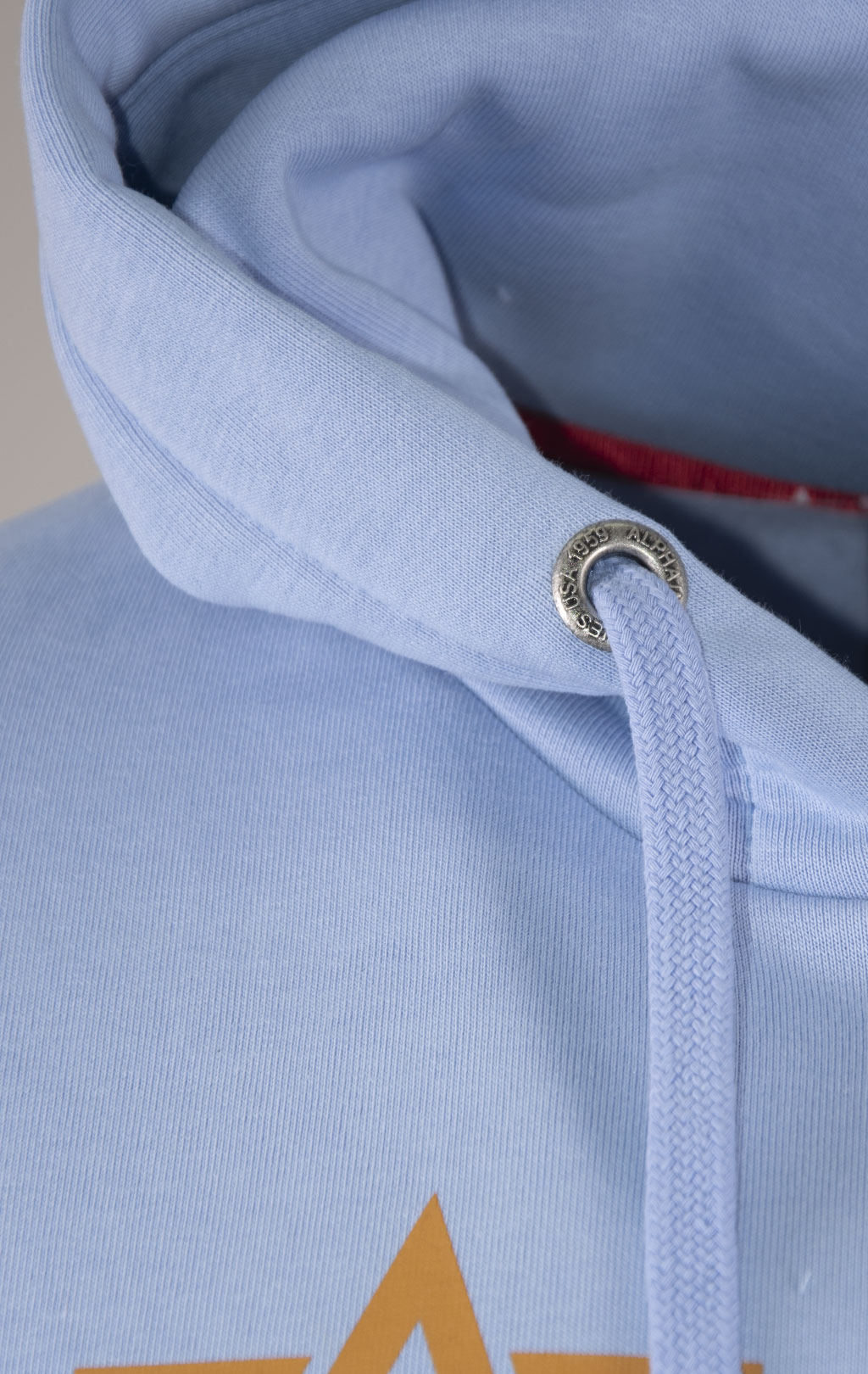 Толстовка ALPHA INDUSTRIES ALPHA LABEL HOODY light blue 