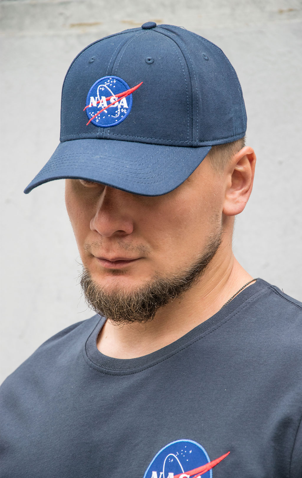 Бейсболка ALPHA INDUSTRIES NASA CAP rep. blue 