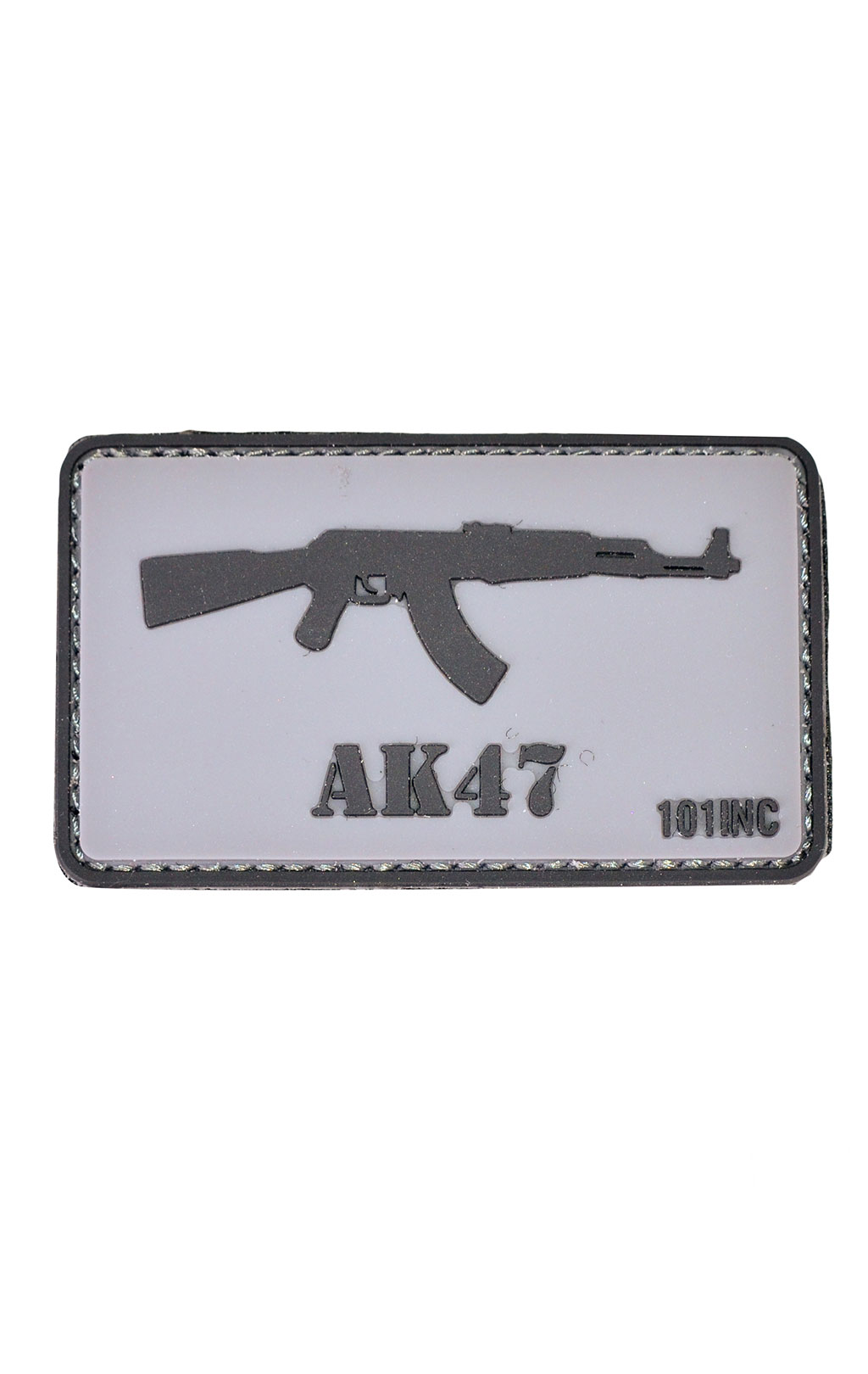Нашивка ПВХ Fostex AK47 на липучке grey (3763) 