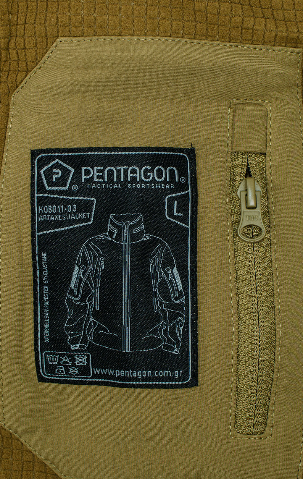 Куртка тактическая softshell Pentagon мембрана ARTAXES Soft Shell coyote 08011 