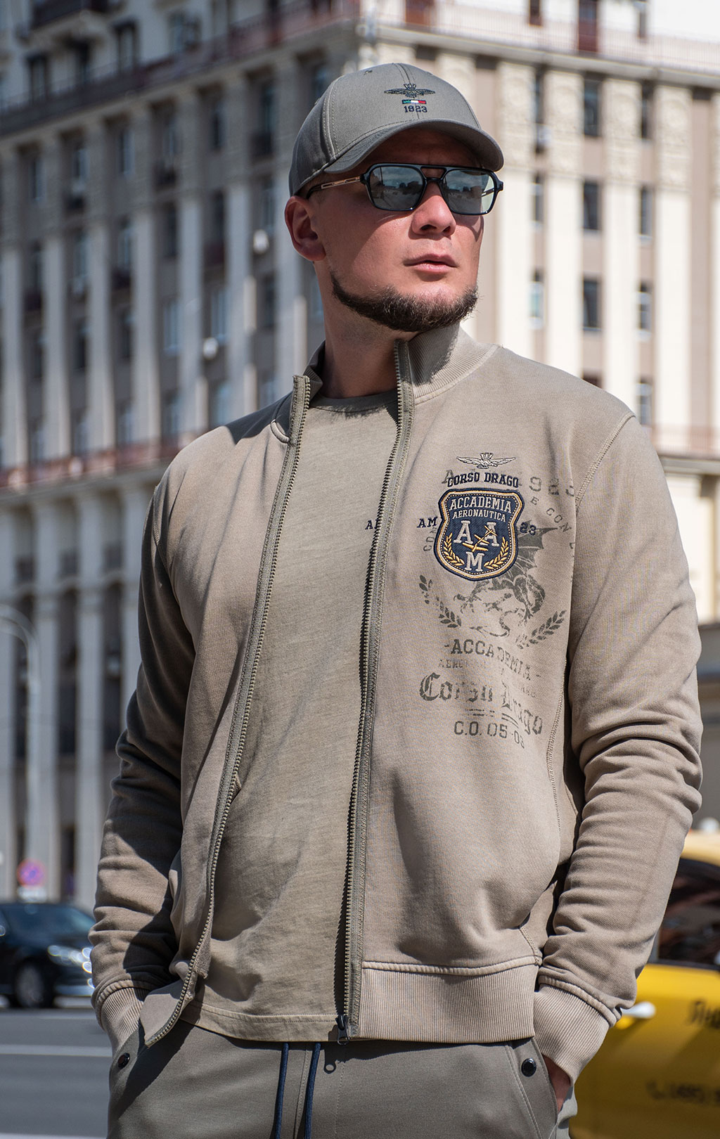 Олимпийка AERONAUTICA MILITARE FW 24/25/TR dark military green (FE 1926) 