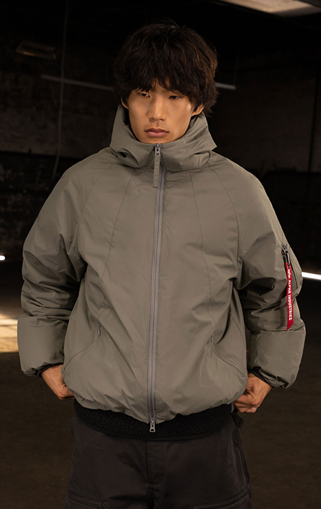 Куртка-парка ALPHA INDUSTRIES INSULATED HOODED PARKA FW 24/25 field grey 