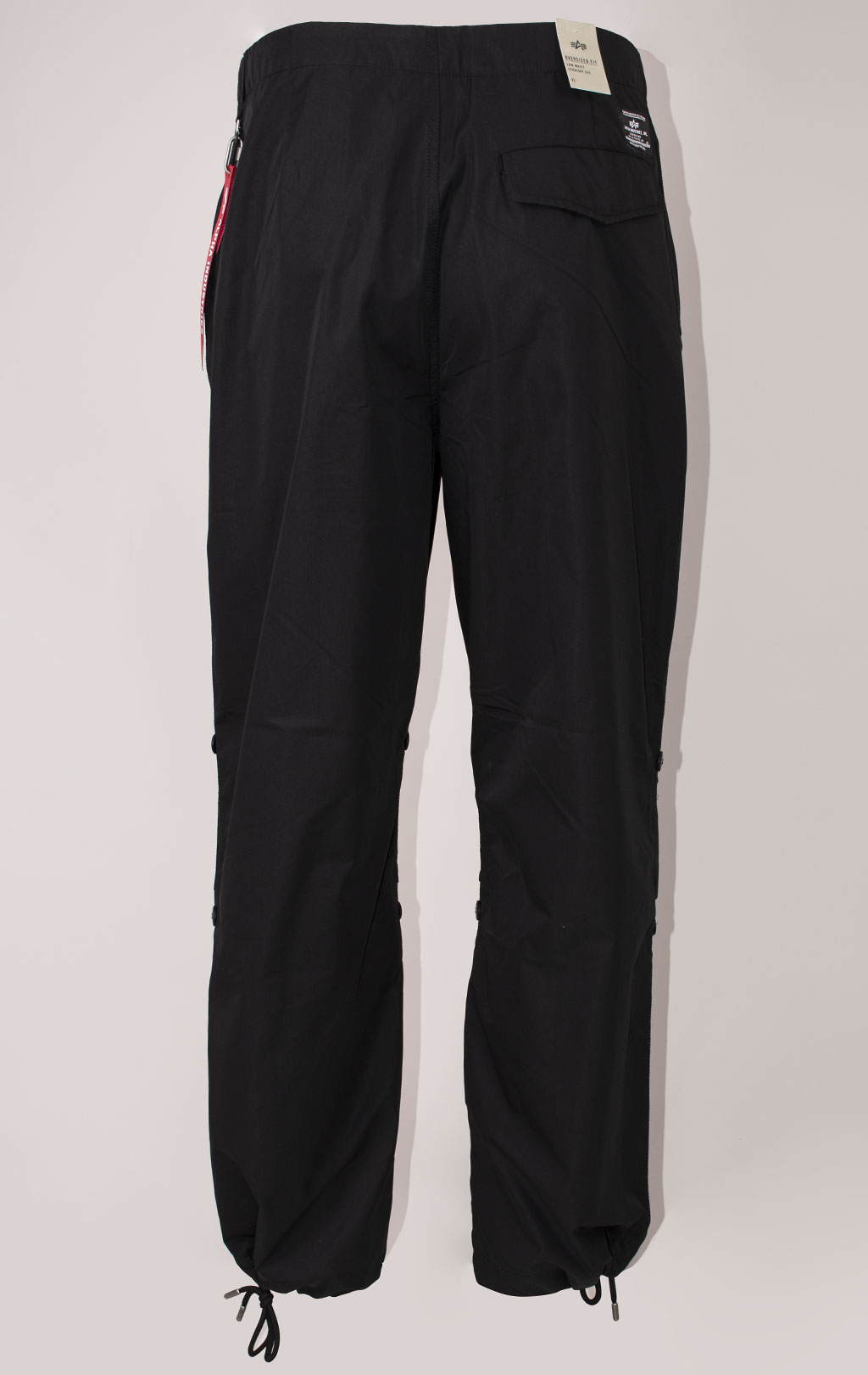 Брюки-карго парашюты ALPHA INDUSTRIES PARACHUTE PANTS FW 24/25 black 