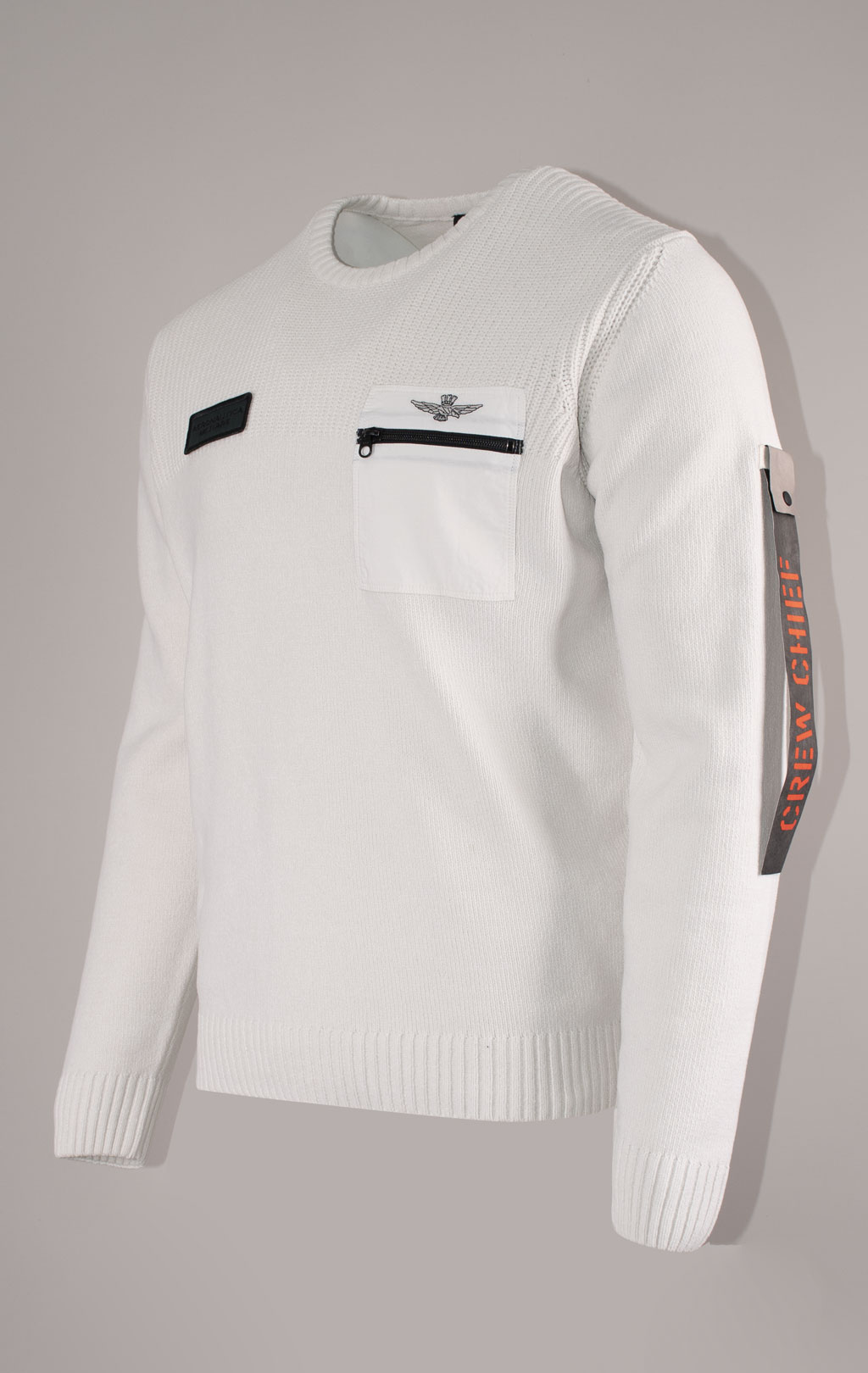 Свитер AERONAUTICA MILITARE FW 24/25/IN white beige (MA 1515) 