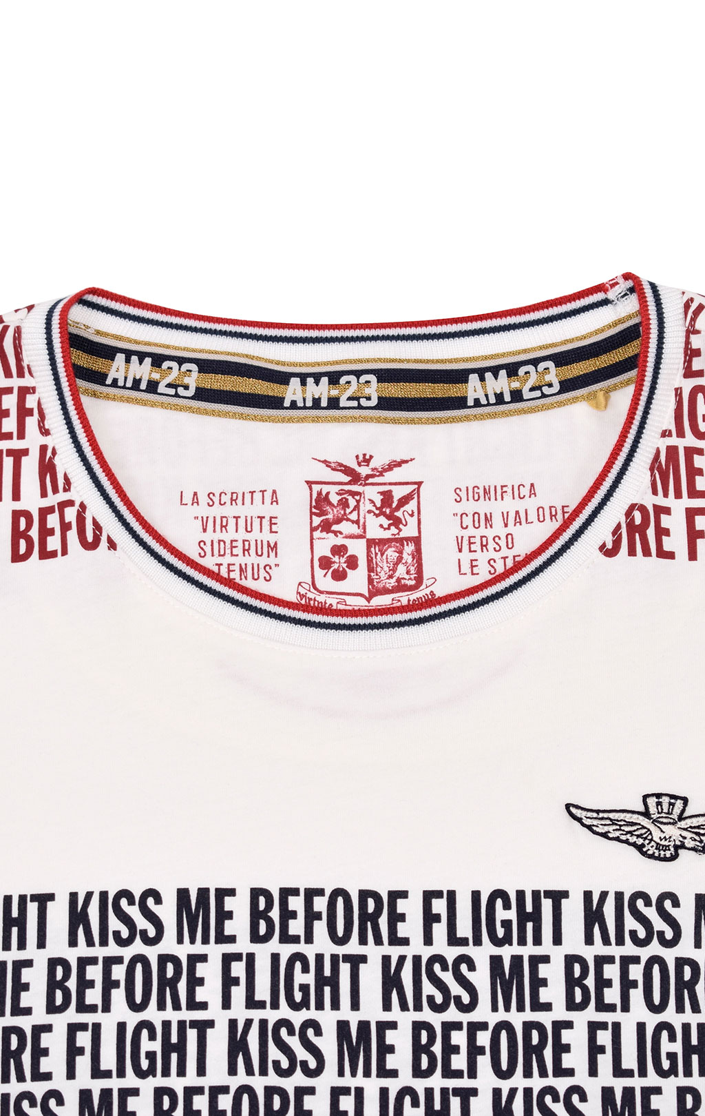 Женская футболка AERONAUTICA MILITARE SS 20/PT bianco (TS 1736) 