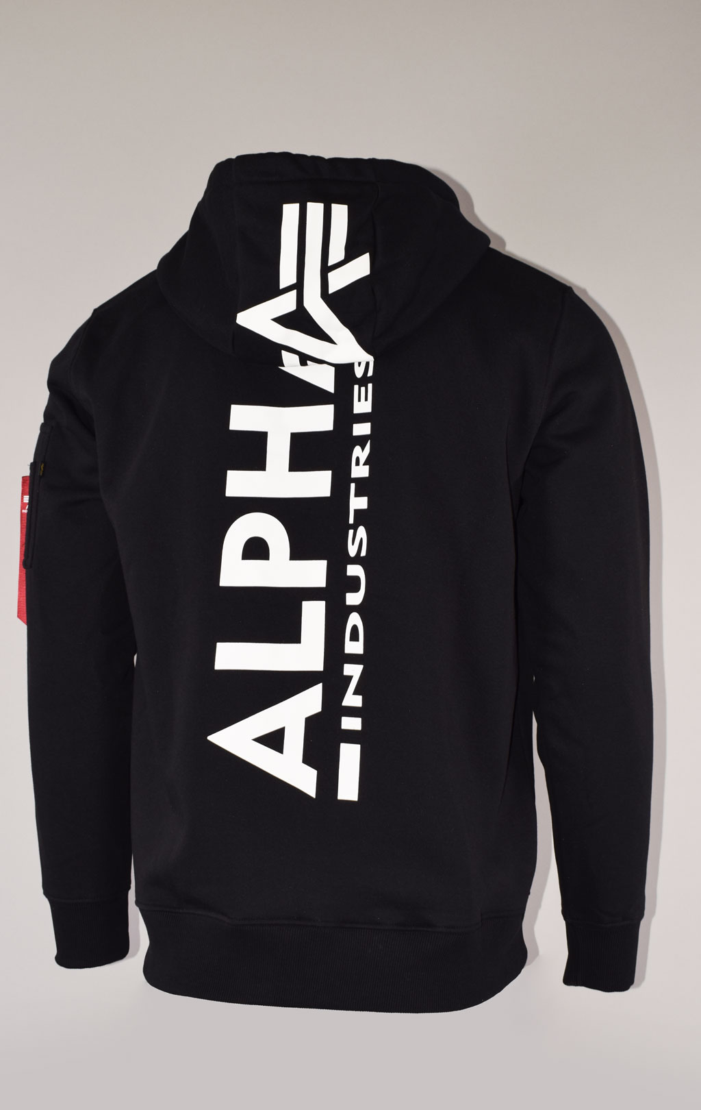 Толстовка ALPHA INDUSTRIES BACK PRINT ZIP HOODY black 