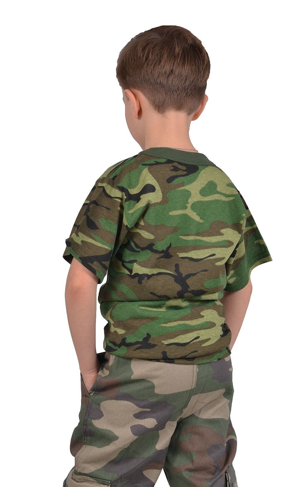 Детская футболка camo woodland 