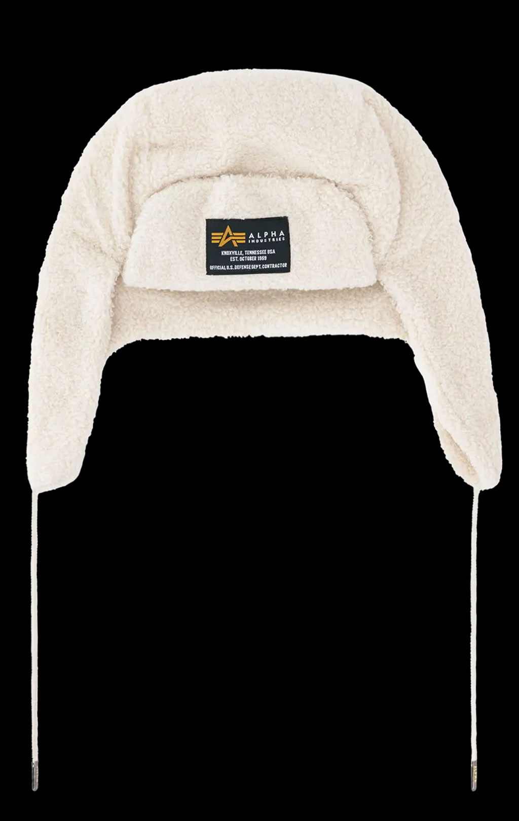 Шапка с ушами ALPHA INDUSTRIES ALPHA TEDDY HAT off white 