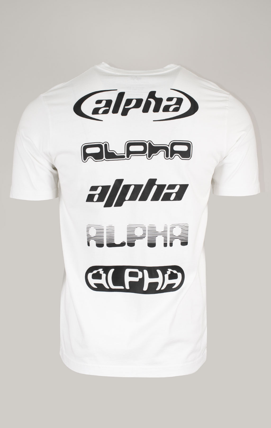 Футболка ALPHA INDUSTRIES ALPHA LOGOS TEE плотная FW 24/25 white 