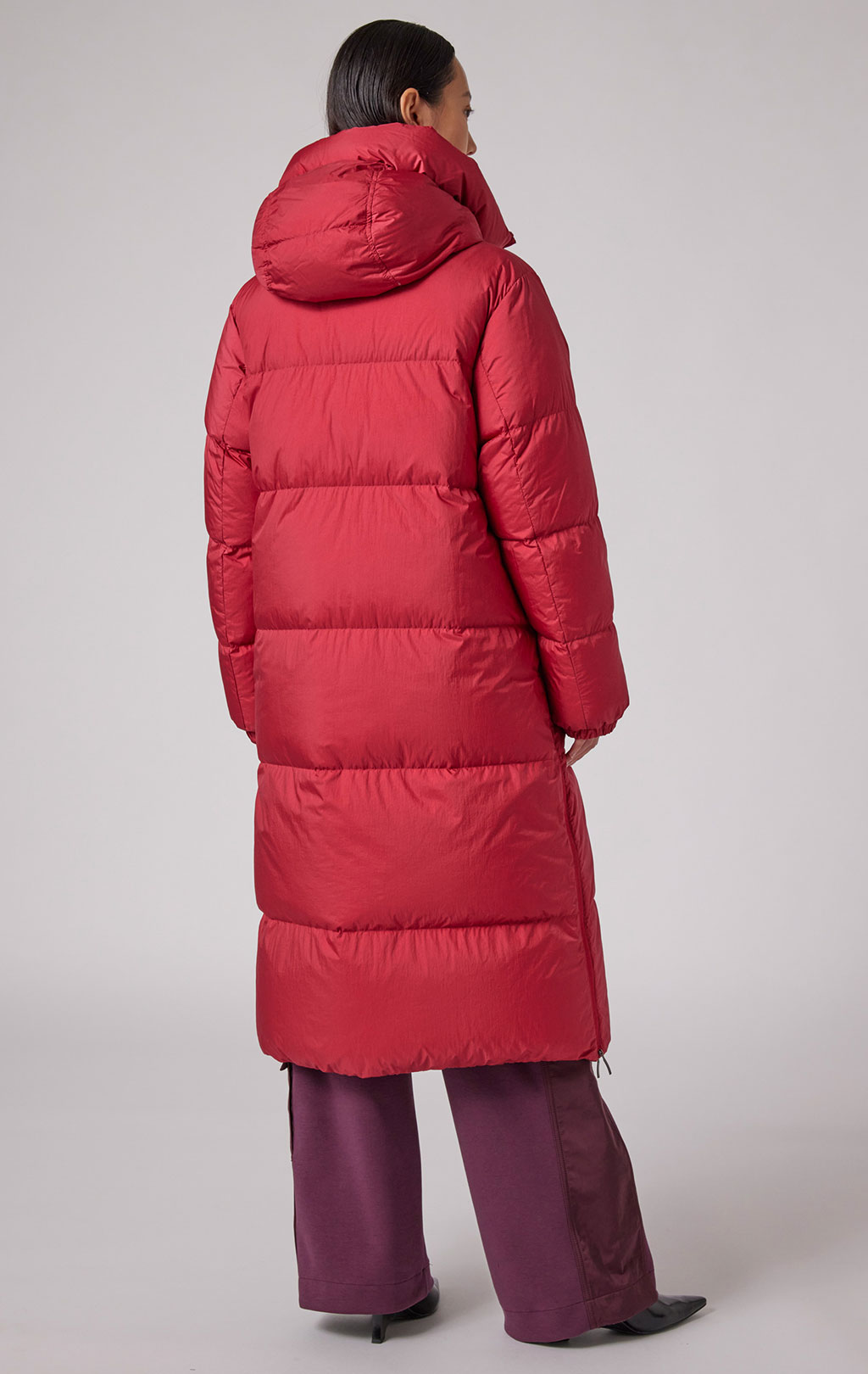 Женское пальто пуховое PARAJUMPERS SLEEPING BAG двустороннее FW 24/25 cerise-amarone 