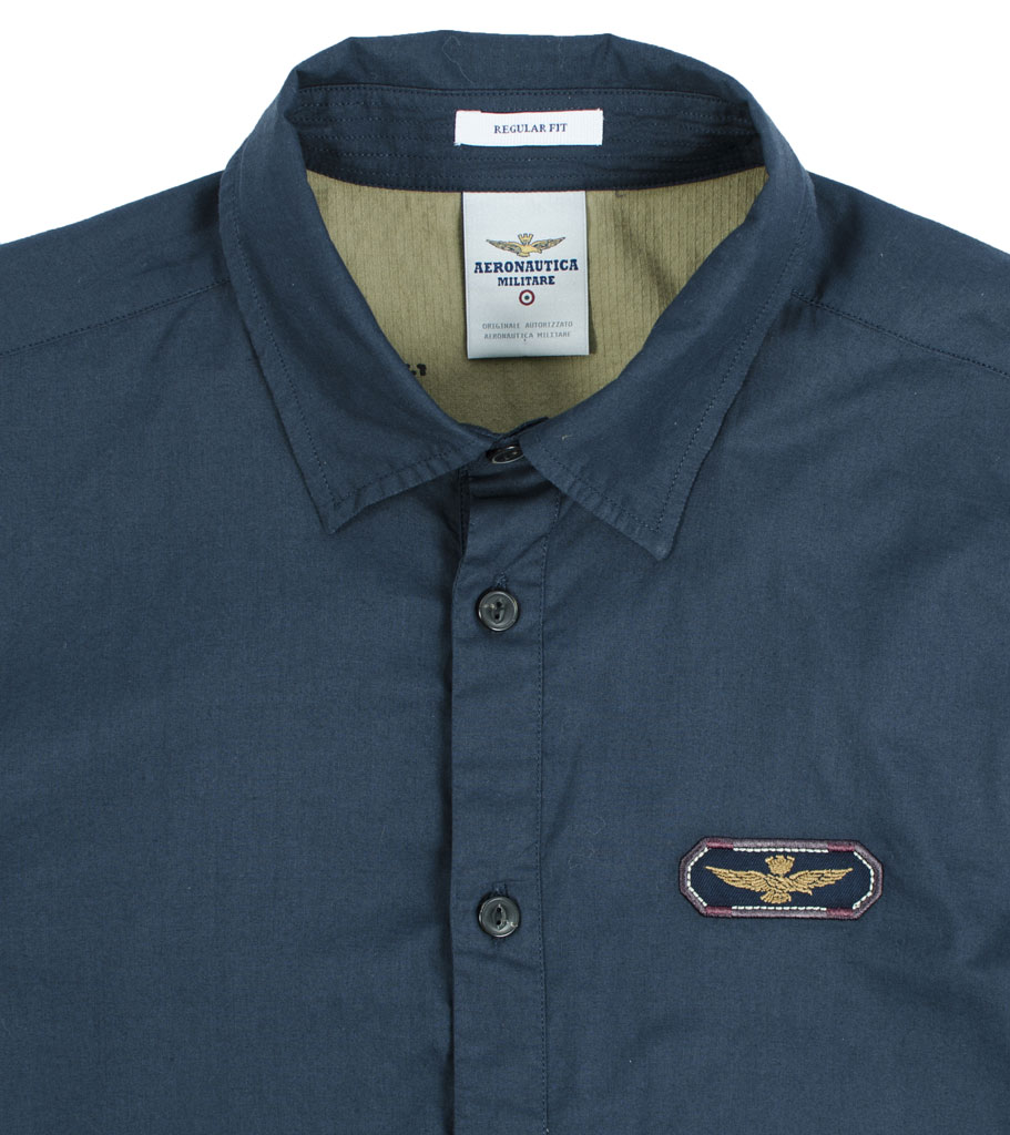 Рубашка AERONAUTICA MILITARE blue navy (CA 986) 