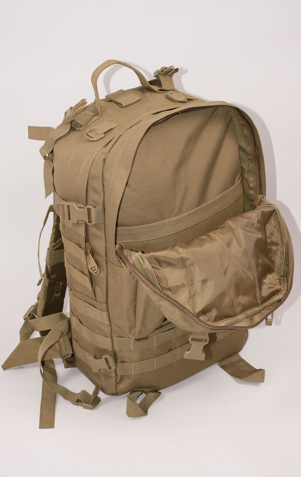 Рюкзак тактический ASSAULT 60L с поясной сумкой + 2 подсумка coyote BS-016 Китай