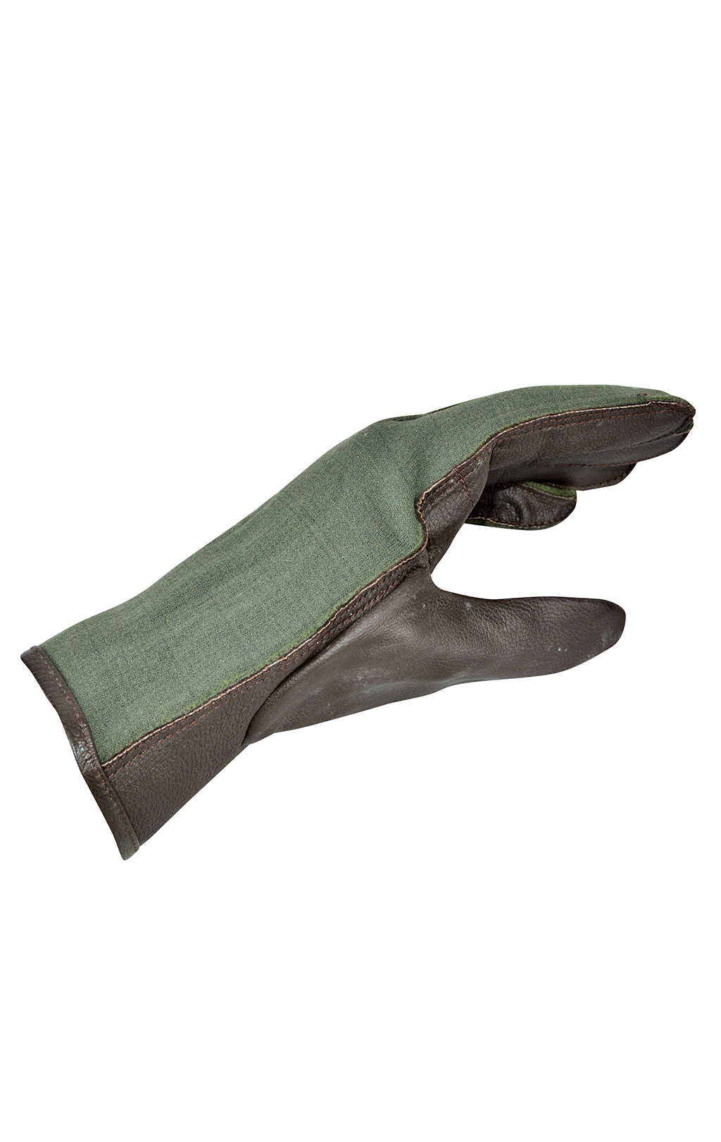 Перчатки лётные кожа/Nomex green Бельгия
