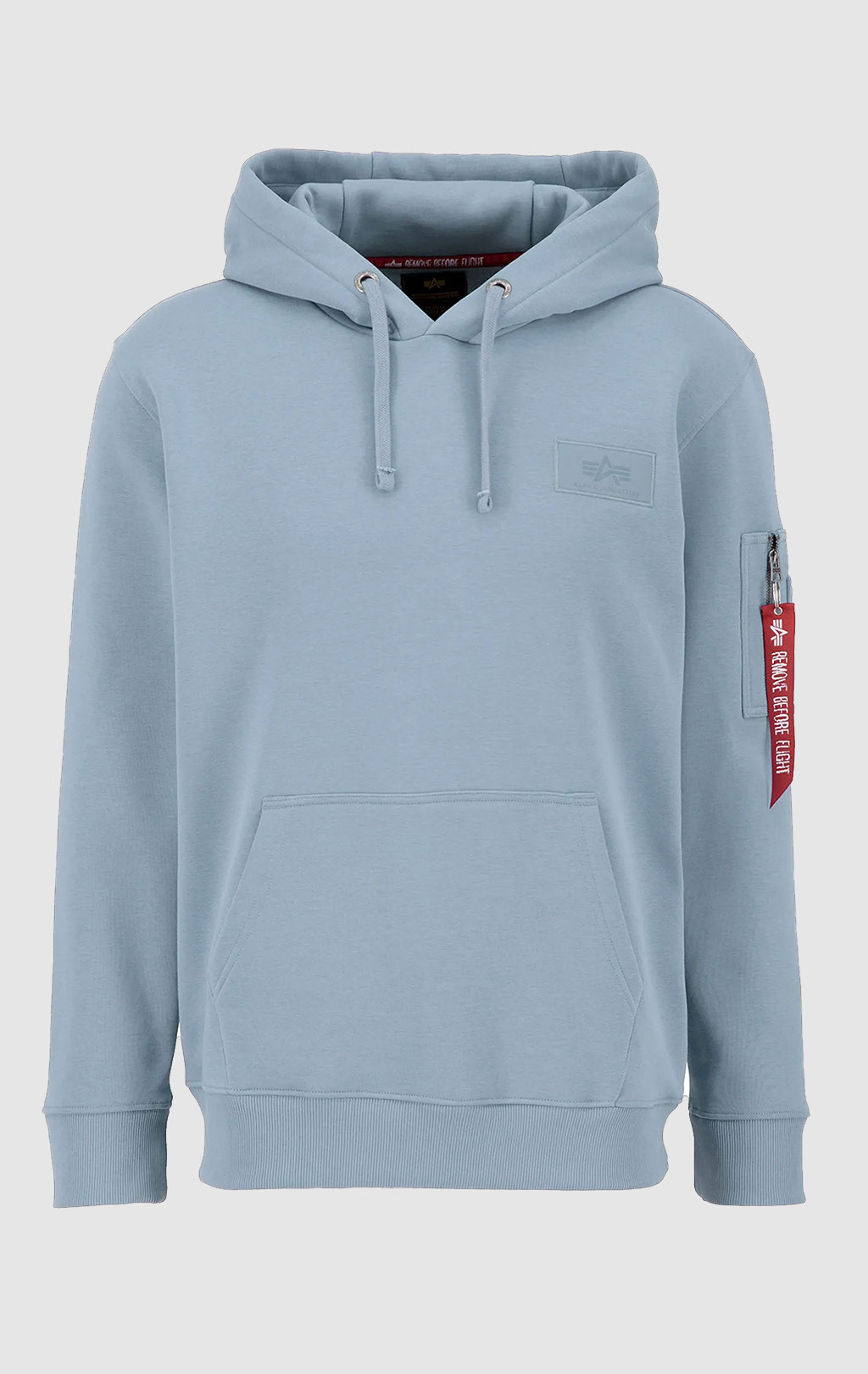 Толстовка ALPHA INDUSTRIES BACK PRINT HOODY greyblue 