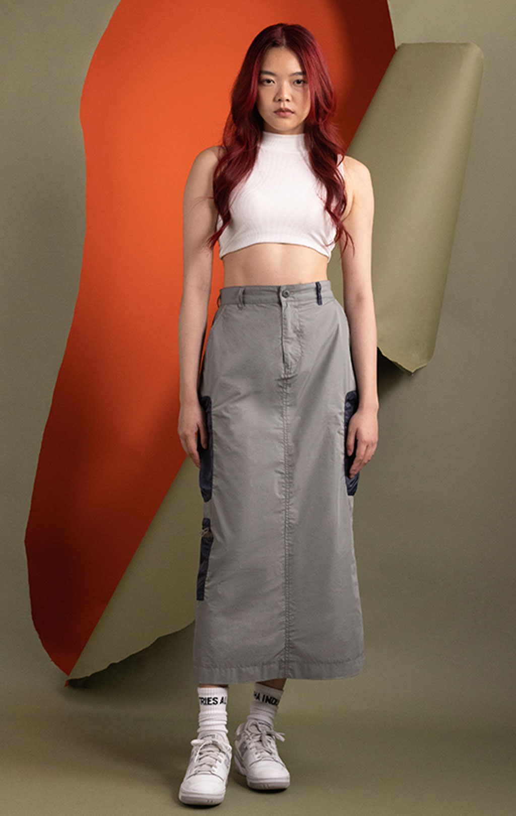 Женская юбка ALPHA INDUSTRIES M-65 SKIRT FW 24/25 field grey 