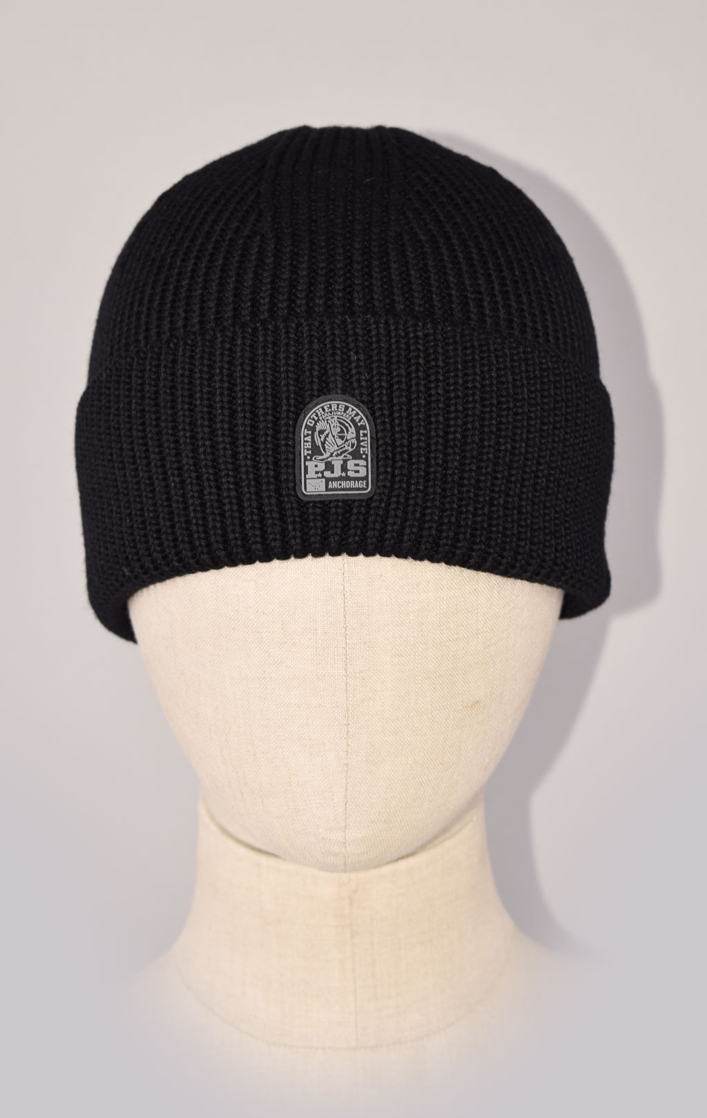 Шапка вязаная PARAJUMPERS PLAIN BEANIE FW 24/25 black 