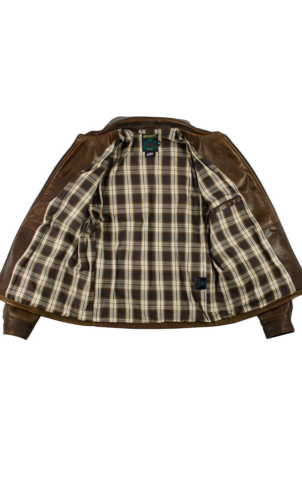 Куртка SCHOTT NYC Waxy Cowhide Leather DELIVERY JCT 27 кожа brown (563) 