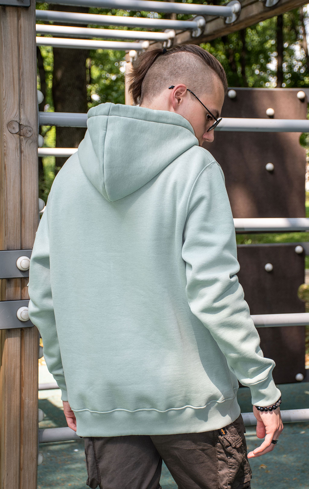 Толстовка ALPHA INDUSTRIES ALPHA LABEL HOODY dusty green 