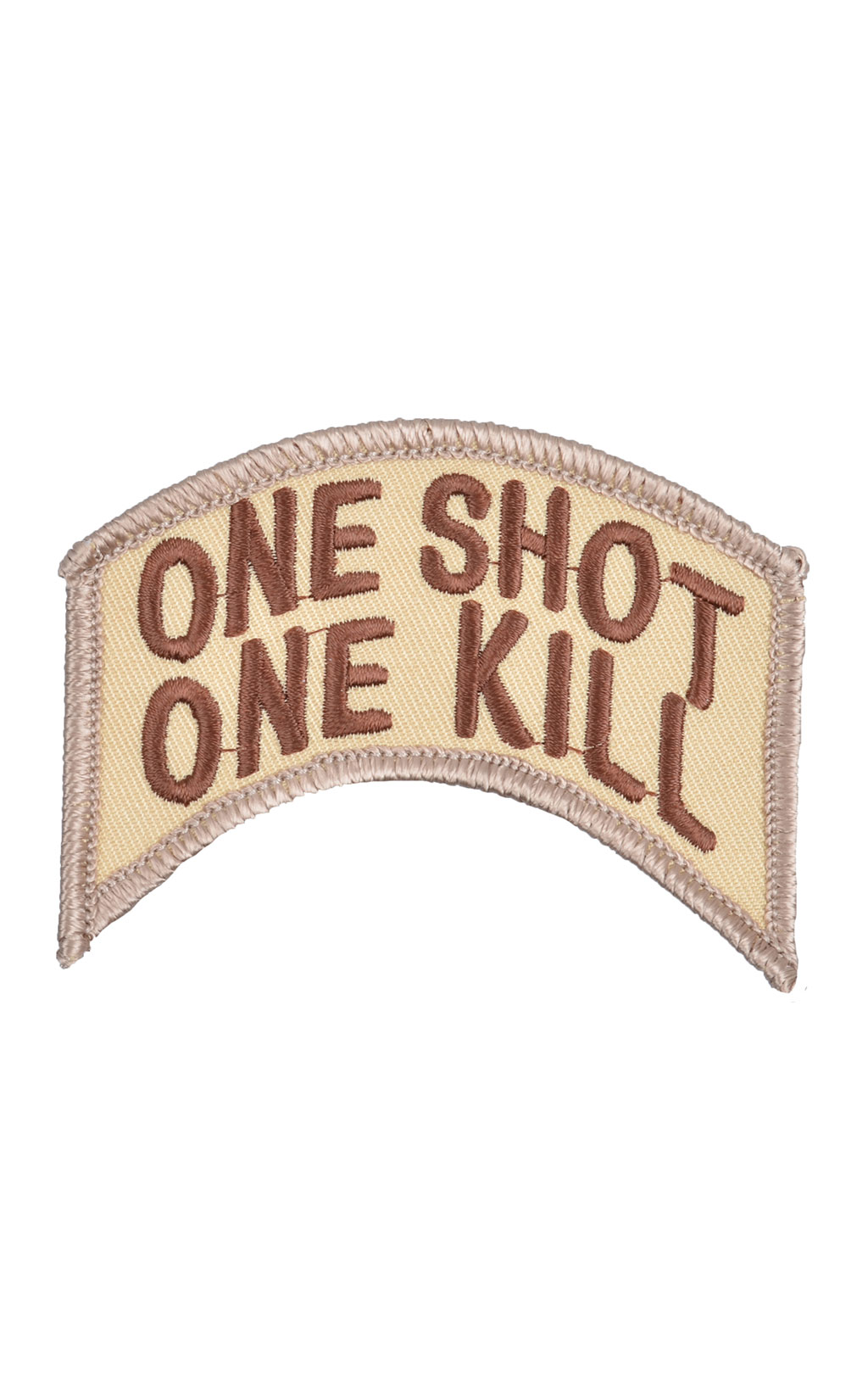 Нашивка-дужка ONE SHOT ONE KILL desert (PM0879) 