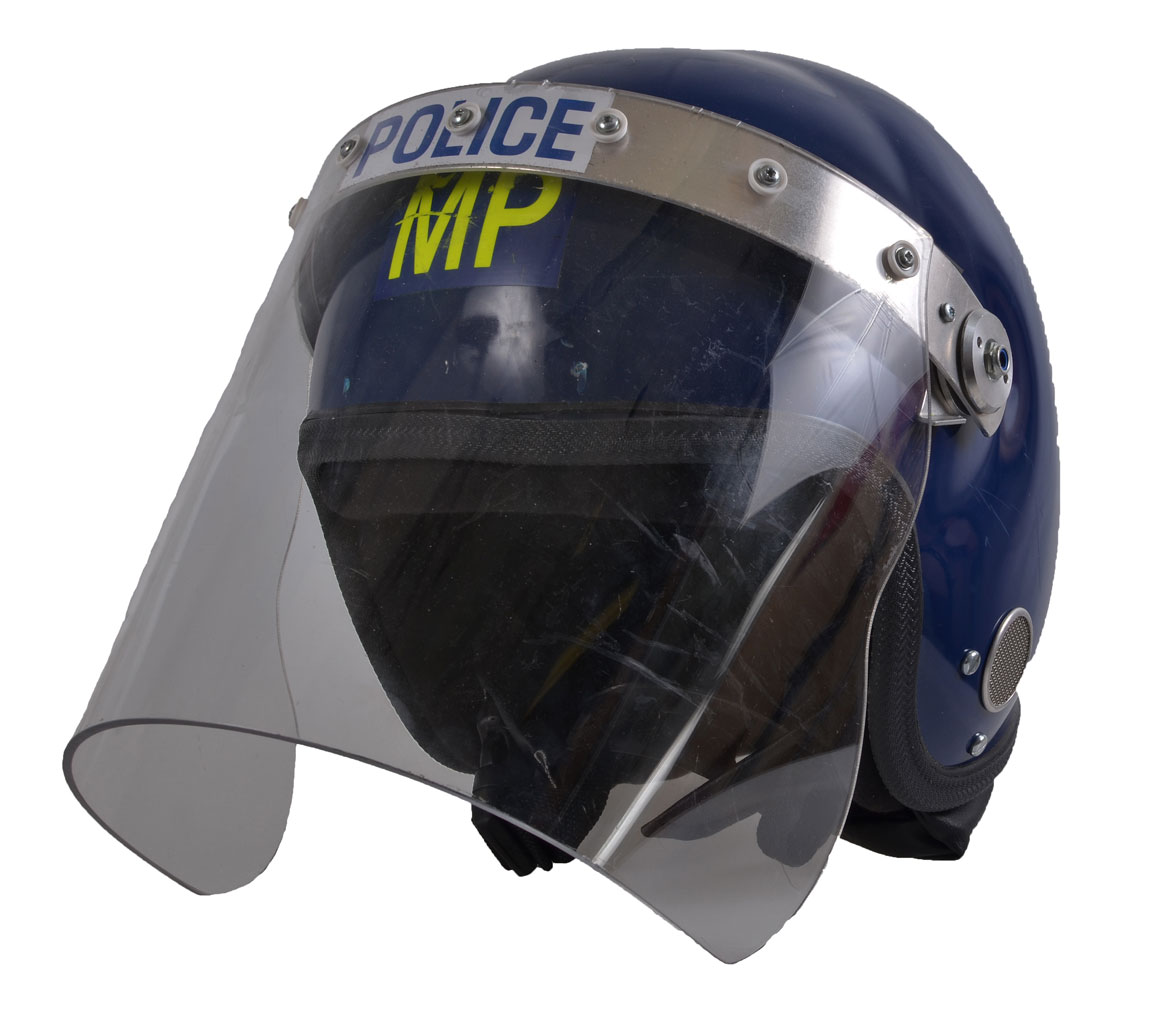 Шлем POLICE с забралом blue б/у Англия