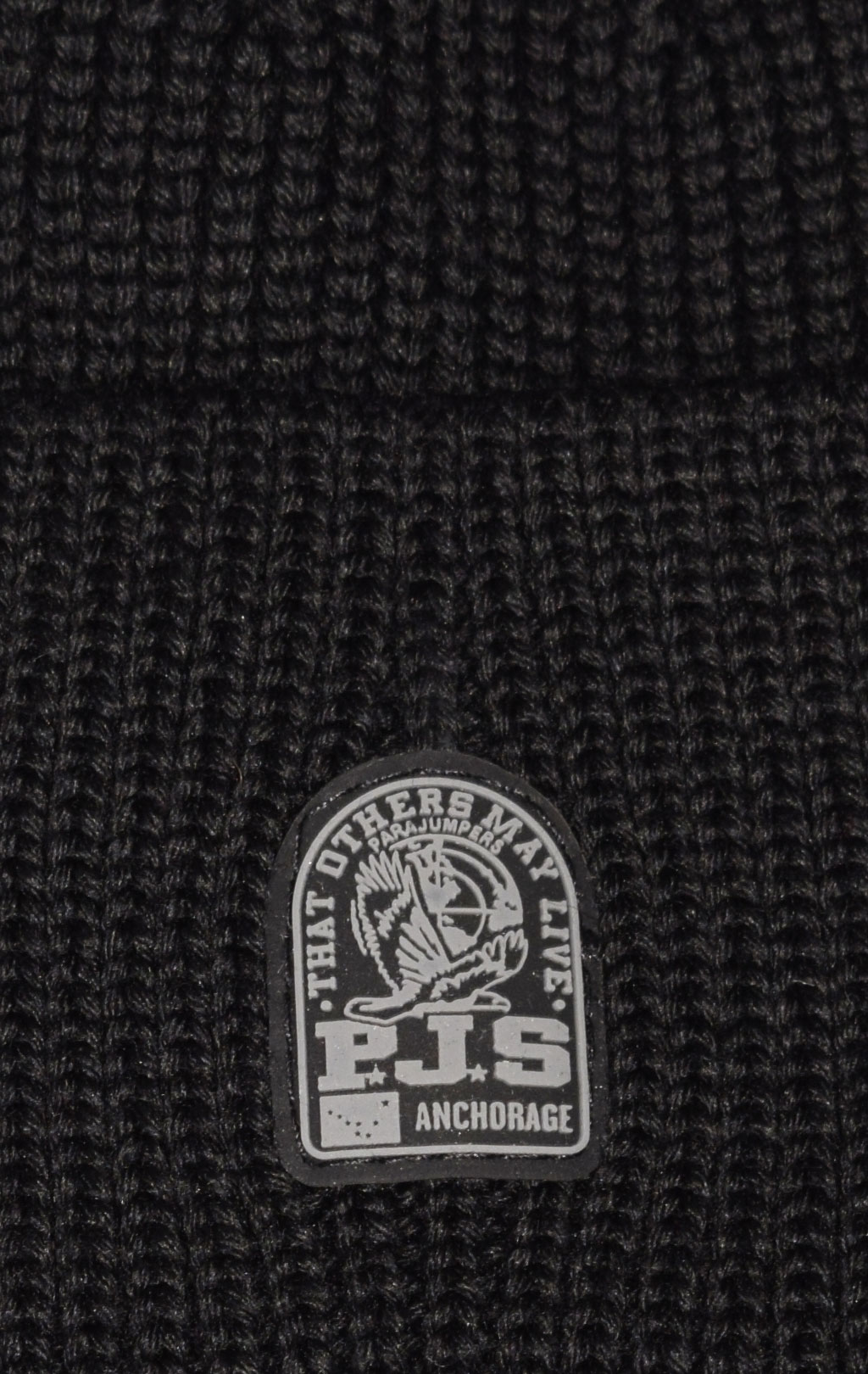 Шапка вязаная PARAJUMPERS PLAIN BEANIE FW 24/25 black 