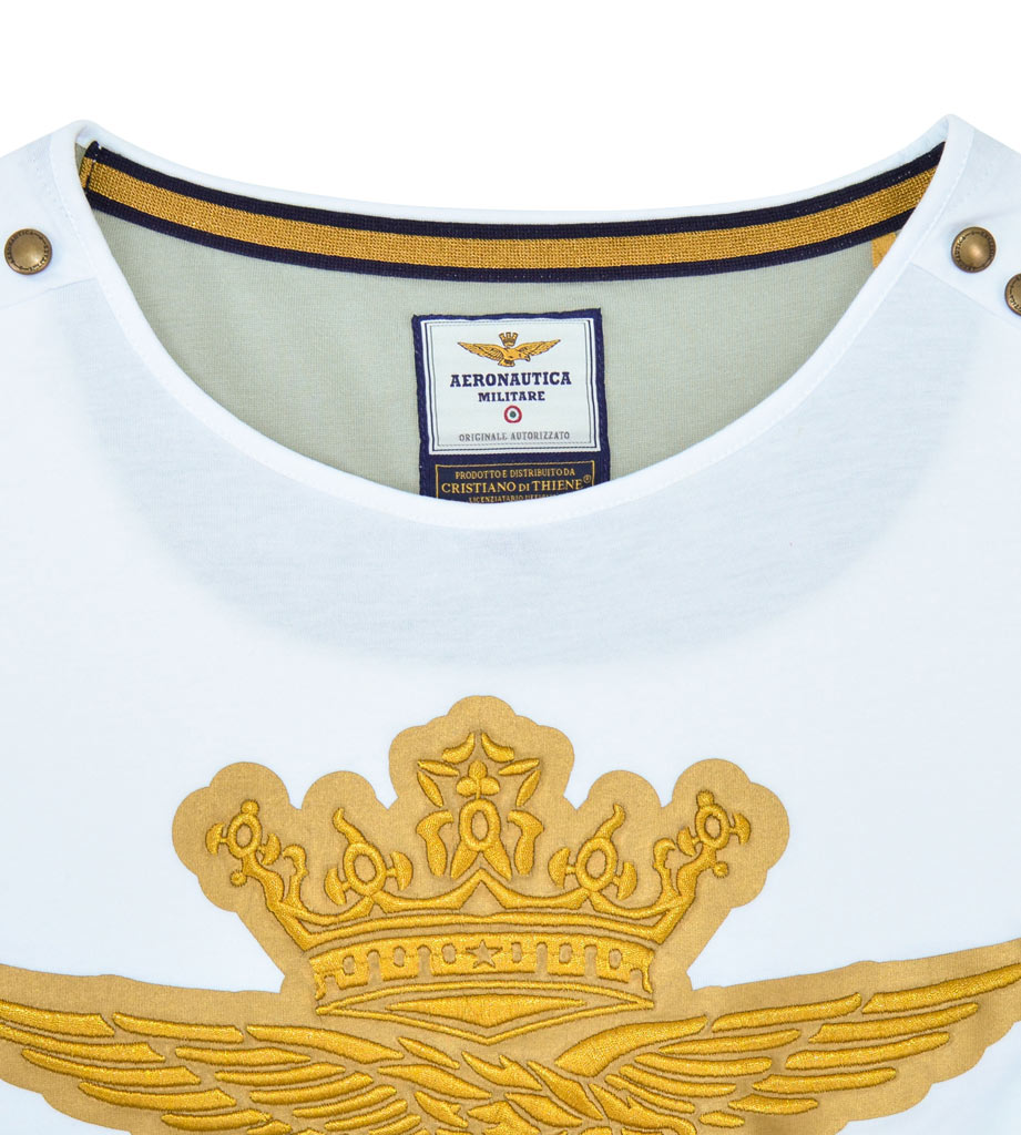 Женская футболка AERONAUTICA MILITARE bianco ottico (TS 1494) 