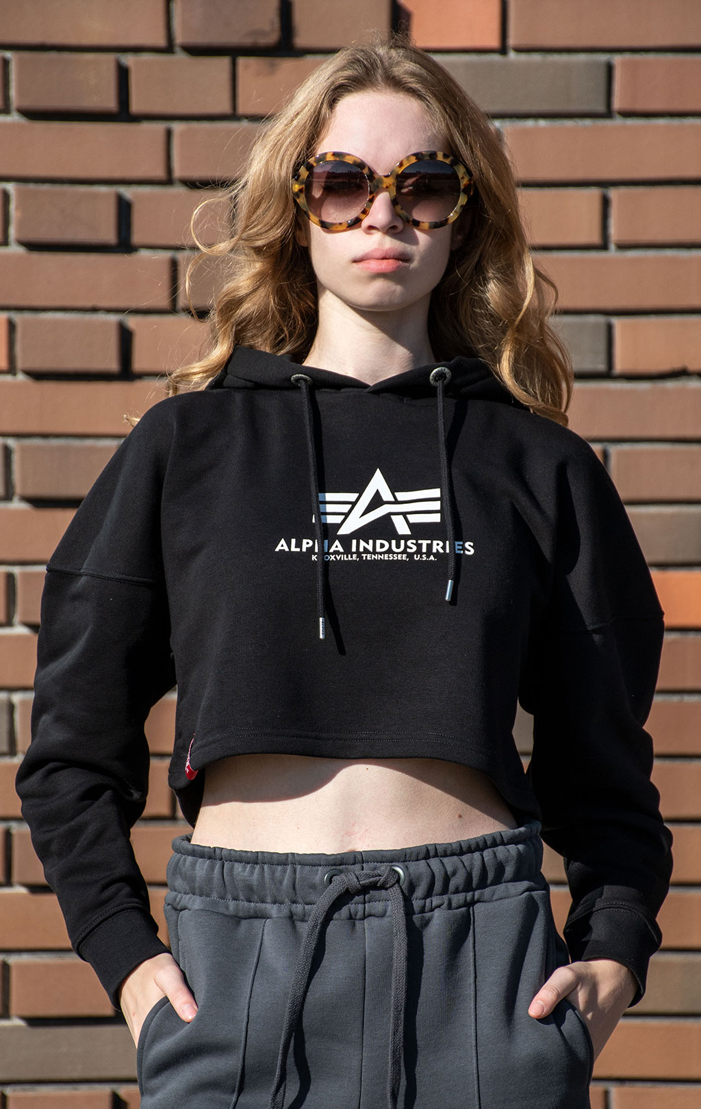 Женская толстовка ALPHA INDUSTRIES BASIC HOODY COS black 