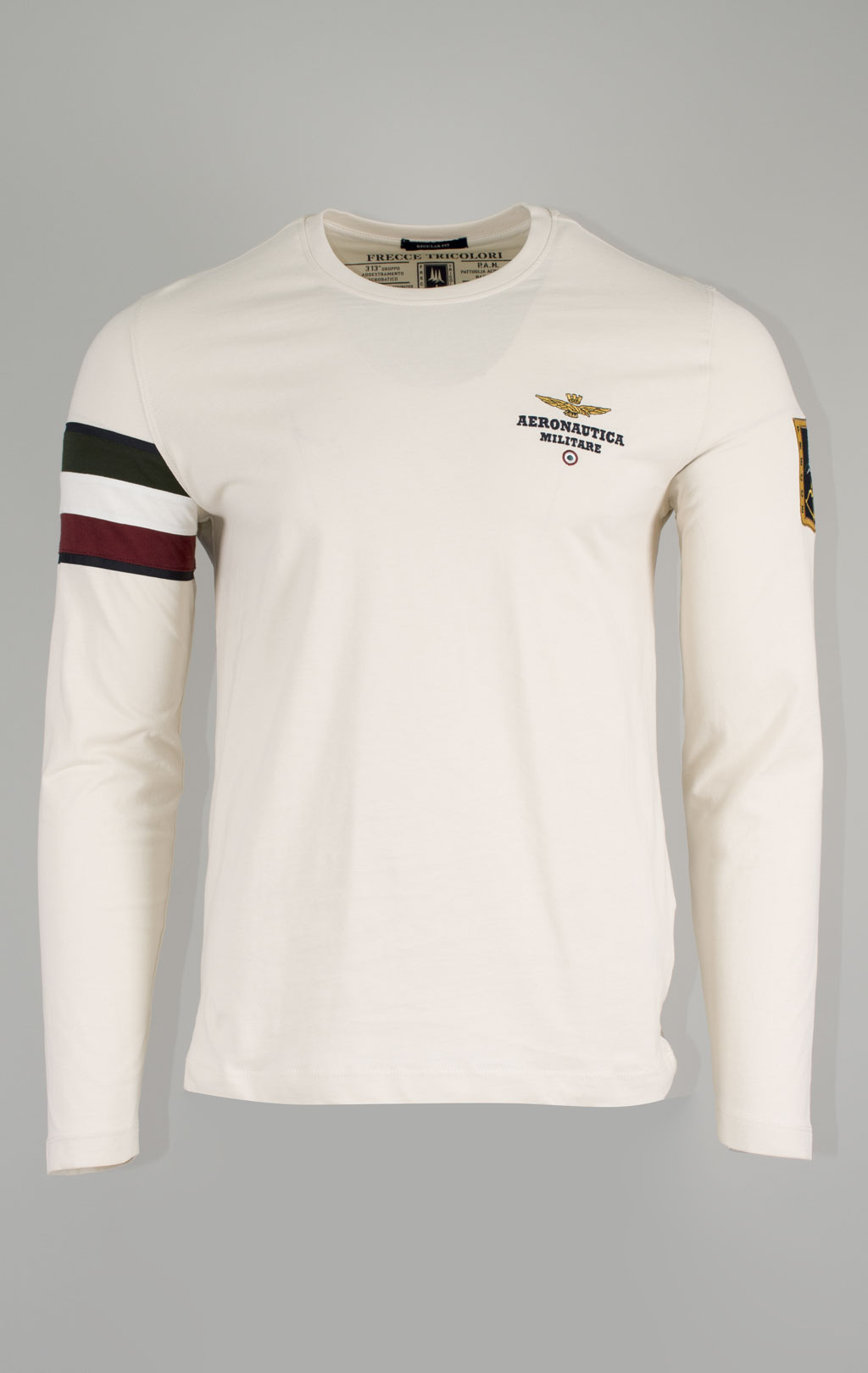 Лонгслив AERONAUTICA MILITARE FW 24/25/BD white beige (TS 2319) 