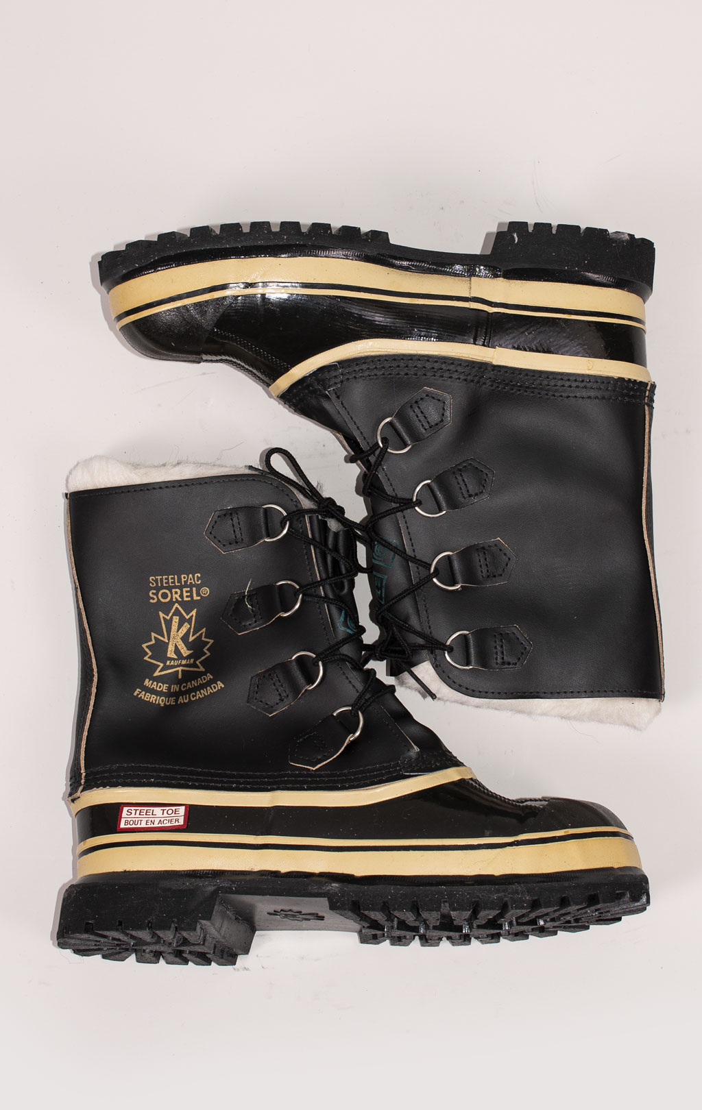 Ботинки зимние SOREL кожа/резина black Канада