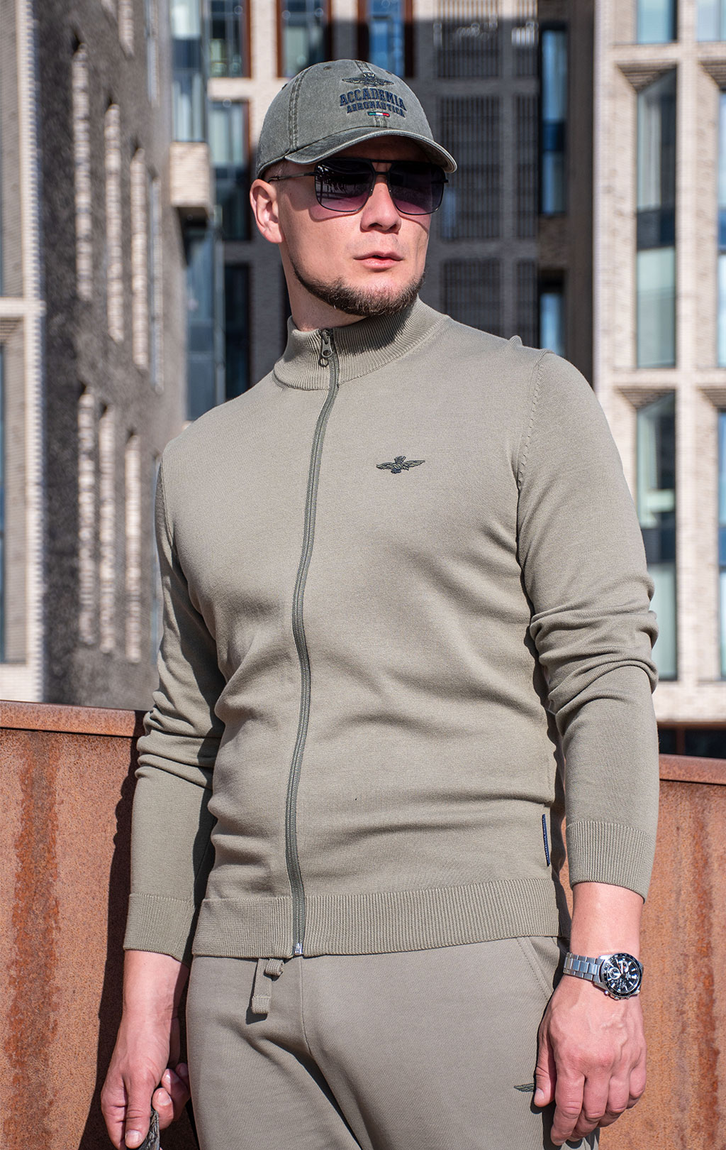 Свитер AERONAUTICA MILITARE FW 24/25/BG dark military (MA 1510) 