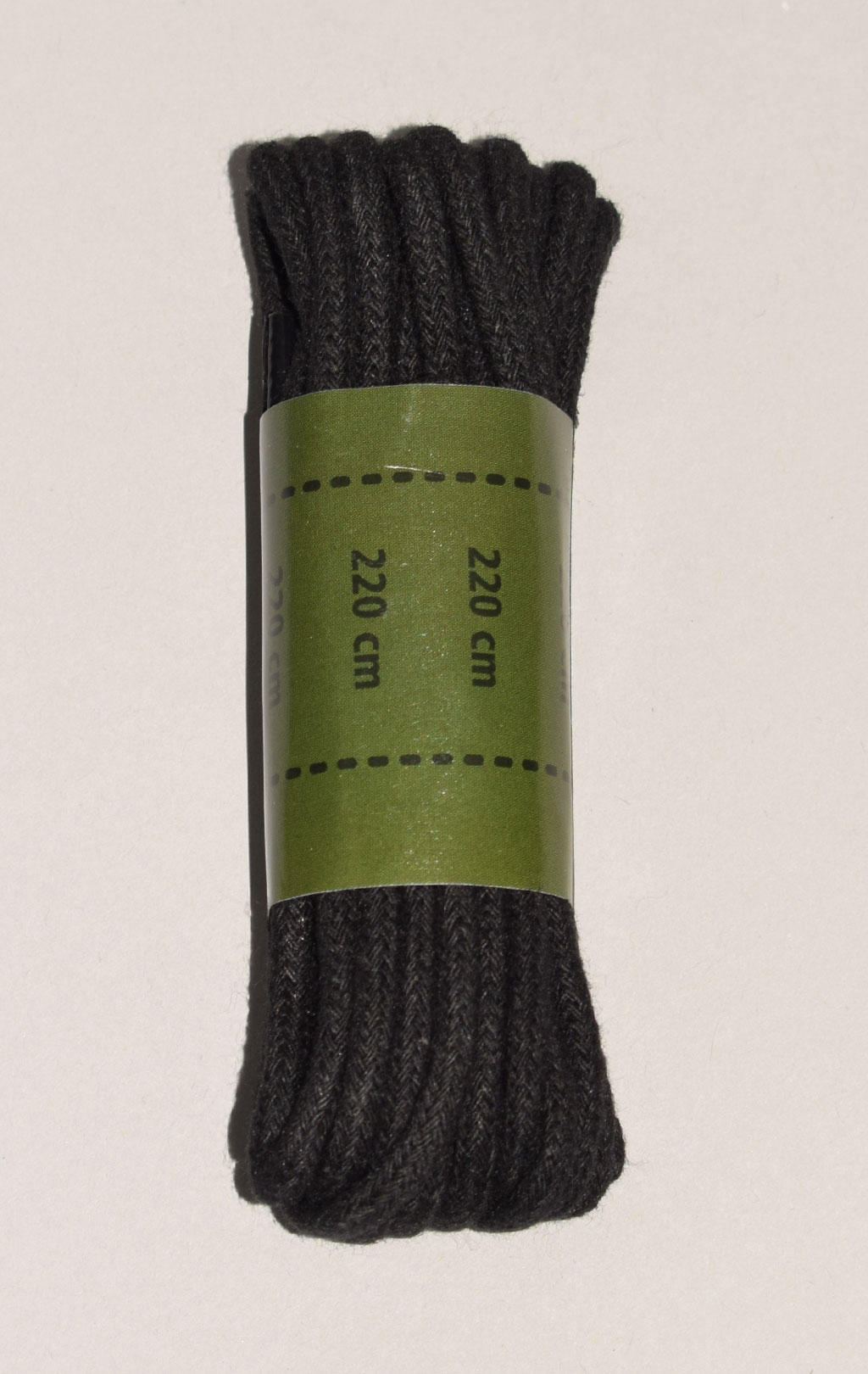 Шнурки хлопок 220 см. black Германия