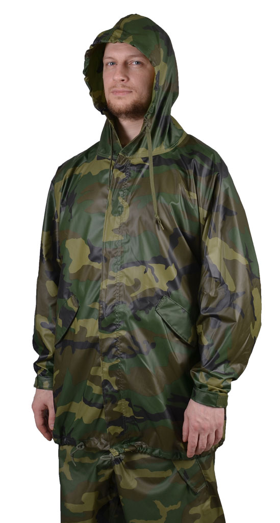 Куртка дождевая camo woodland США