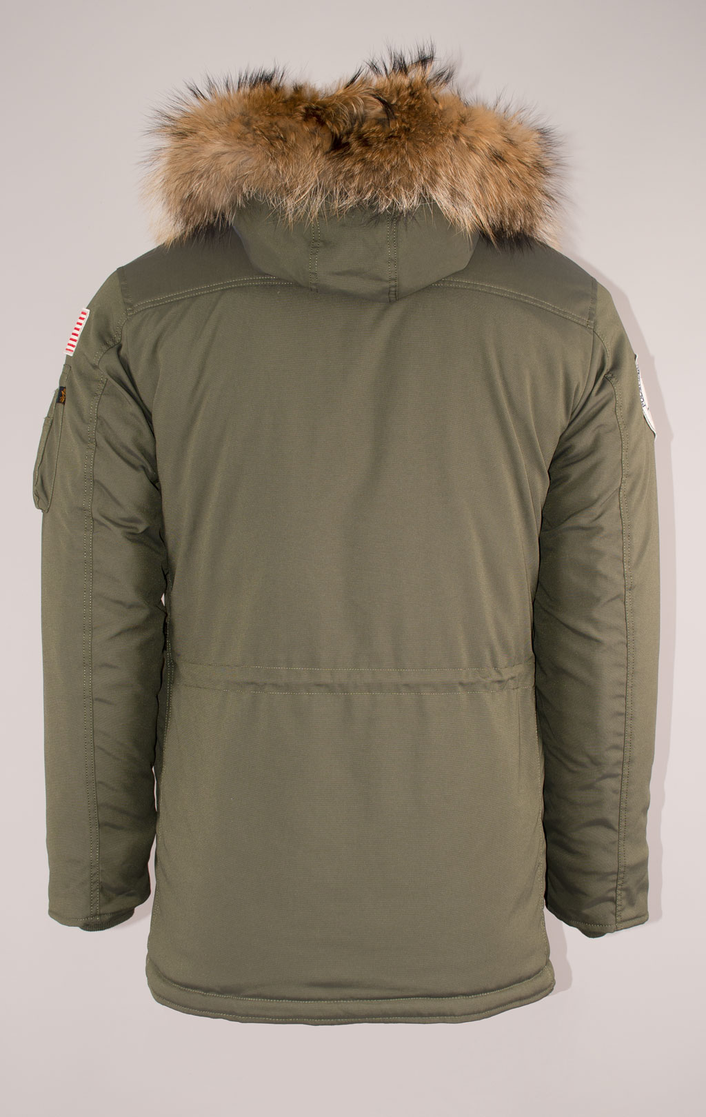 Аляска ALPHA INDUSTRIES POLAR натур. мех dark green 